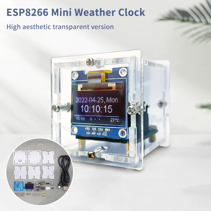 Esp8266 - Kit de Relógio Meteorológico Mini ESP8266