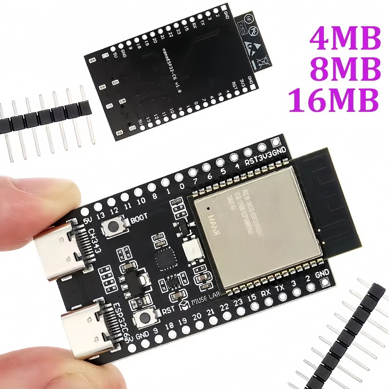 Esp32 C6 - Placa de Desenvolvimento ESP32-C6-N4/N8/N16 Placa Central