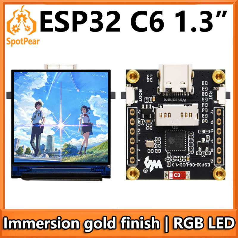Espressif Esp32 - ESP32-C6 placa de desenvolvimento lcd 1.3