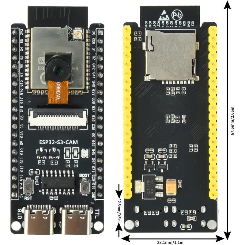 Placa ESP32-S3-CAM com câmera  - Esp32 Wifi Bluetooth Module avaliação e preço