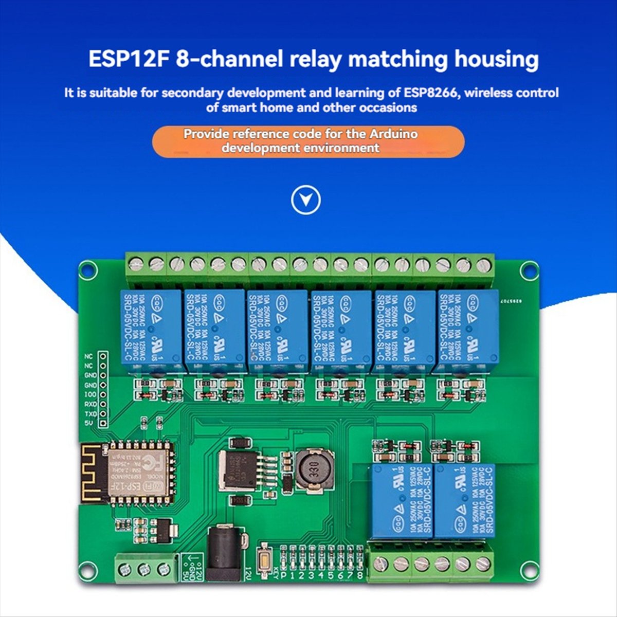 Módulo de Relé A99X 8 Canais c - Esp8266 avaliação e preço