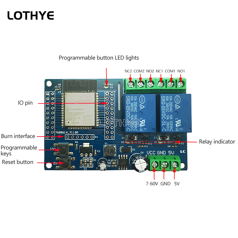 Módulo de Relé Wi-Fi e Bluetoo - Esp32 Uart Module avaliação e preço