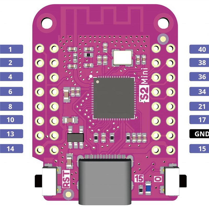 Placa de Desenvolvimento WIFI  - Esp32 S2 avaliação e preço