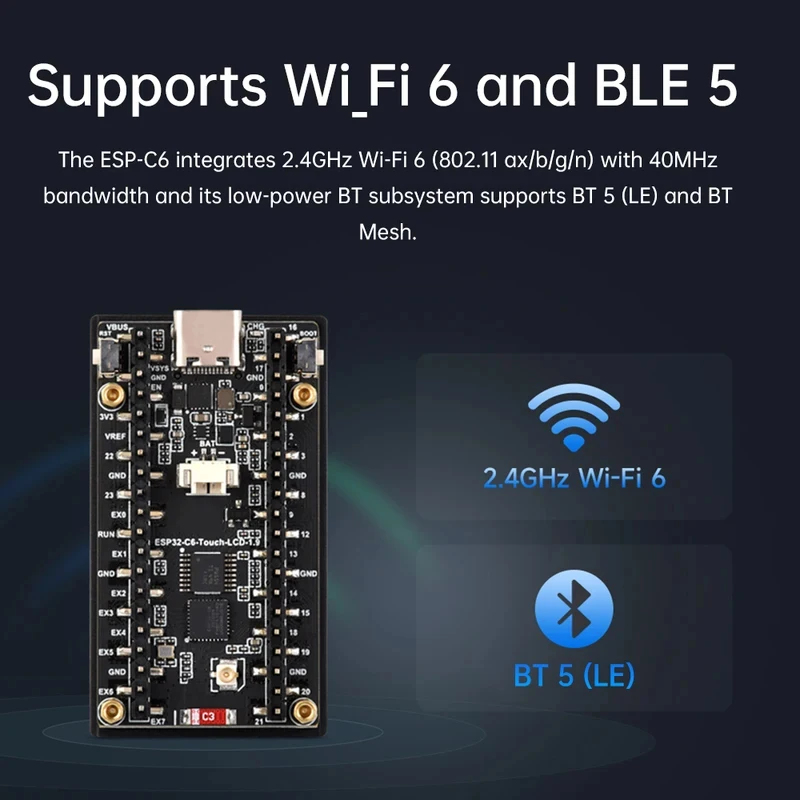 Placa de desenvolvimento com t - Esp32 C6 avaliação e preço