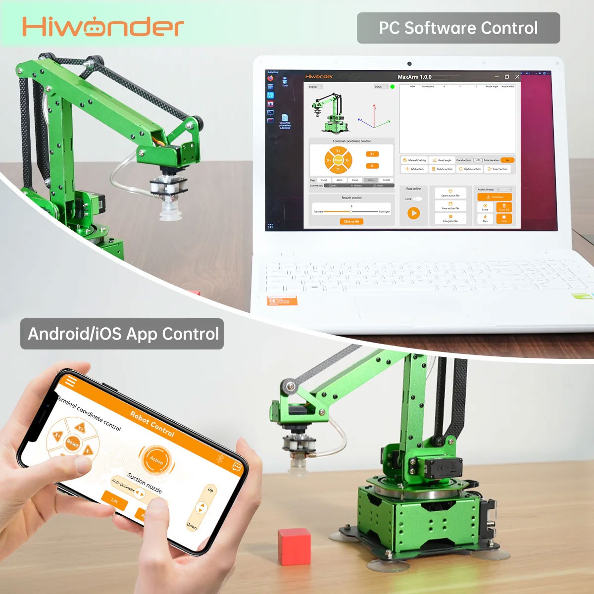 Hiwonder MaxArm 4DOF Braço rob - Esp32 avaliação e preço