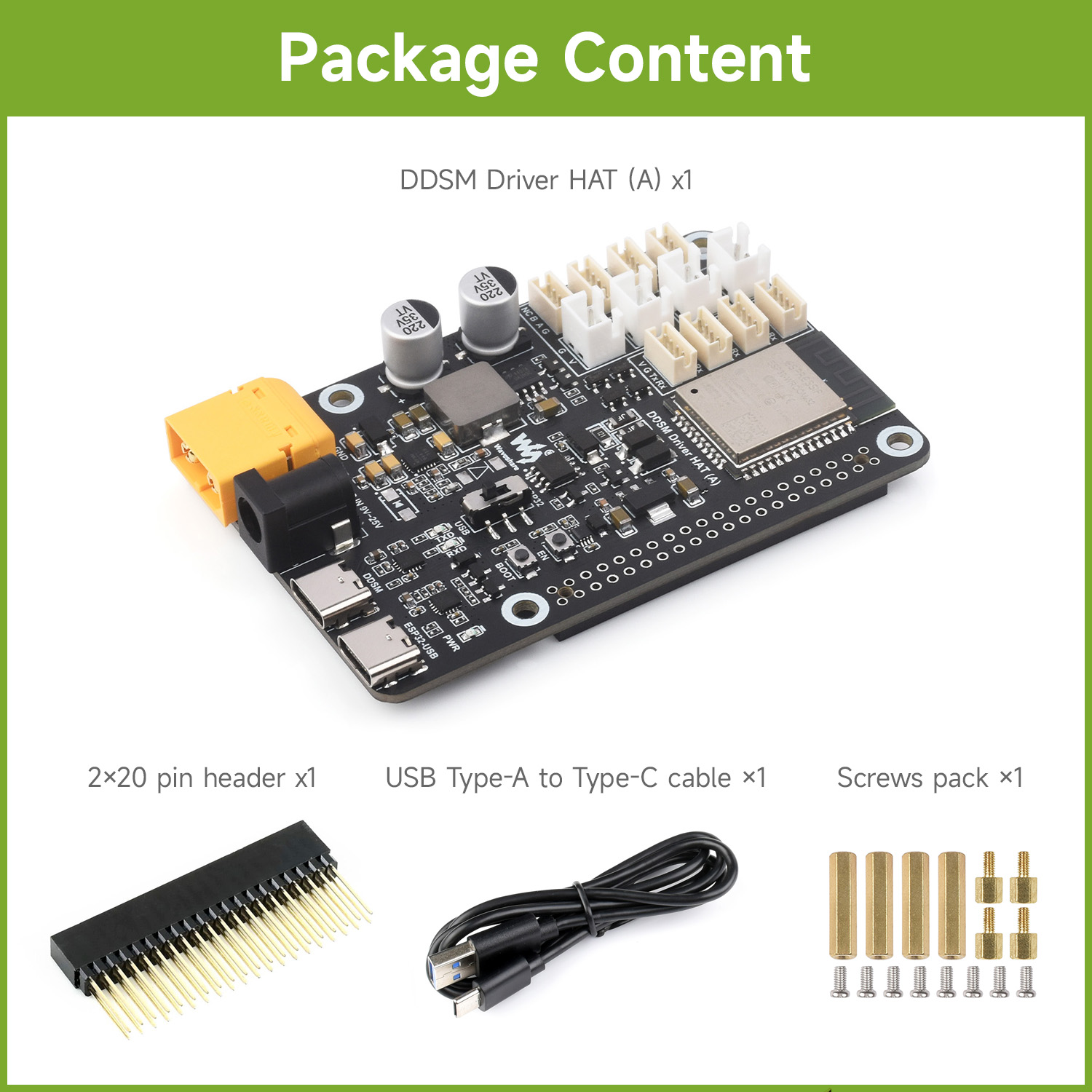 Placa de driver de servo motor - Esp32 Uart Module avaliação e preço